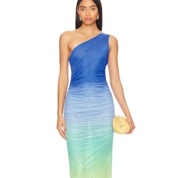 Runaway The Label Sonny Midi Dress in Parakeet
